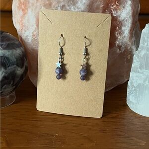 Amethyst Beaded Dangle Earrings Bundle and save